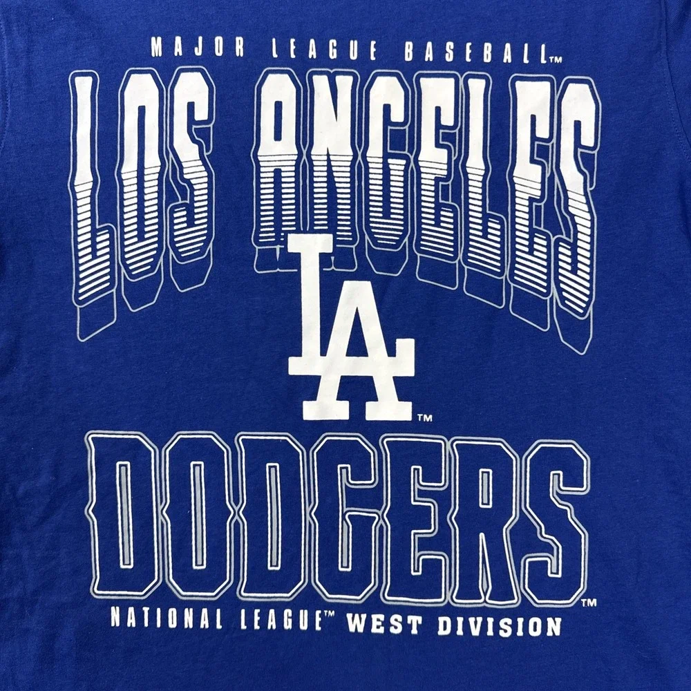 NWT MLB LA Dodgers Short Sleeve T-Shirt Boys XL (16/18) Genuine Merchandise NEW